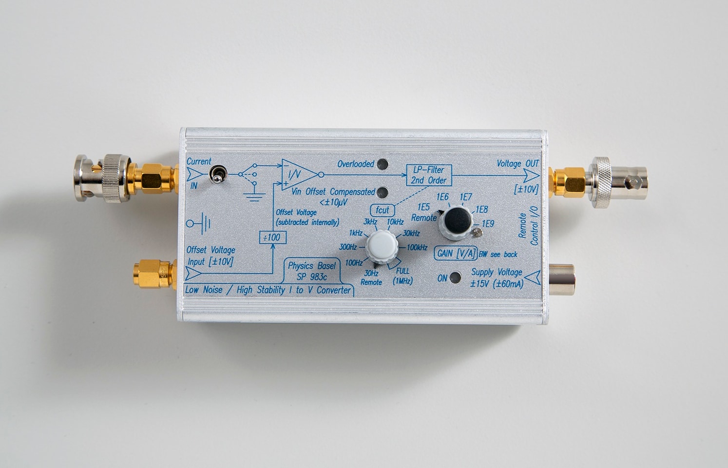 Low Noise High Stability I to V Converter (SP983c)